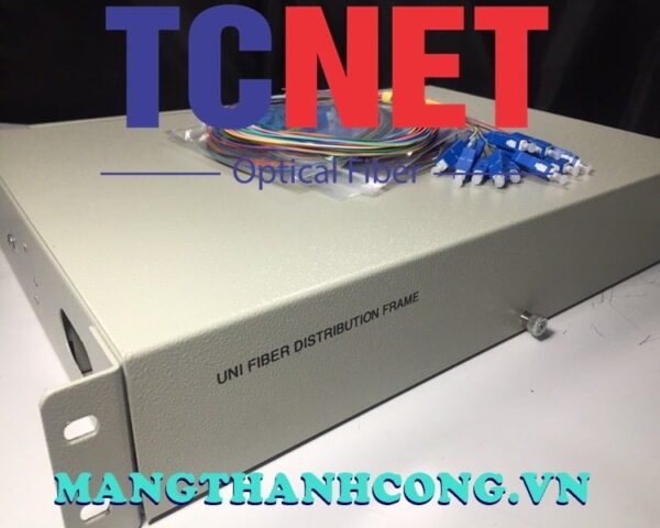 hop phoi quang odf 48fo khay co dinh gan rack 19 scupc 12 mau sm 4