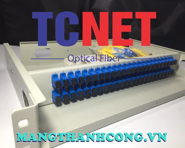 hop phoi quang odf 48fo khay co dinh gan rack 19 scupc sm