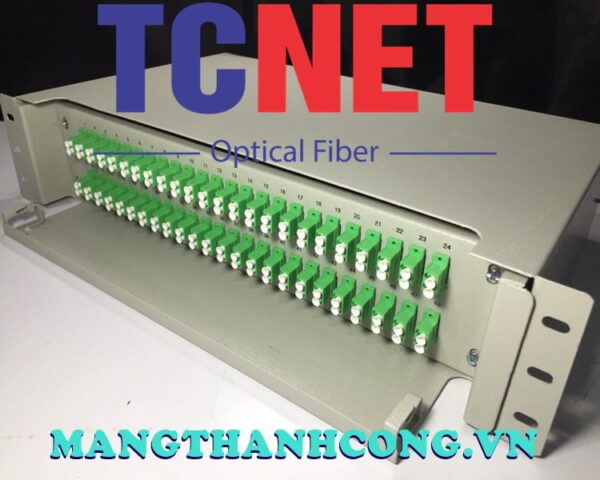 hop phoi quang odf 48fo khay truot gan rack 19 lcapc duplex sm 10