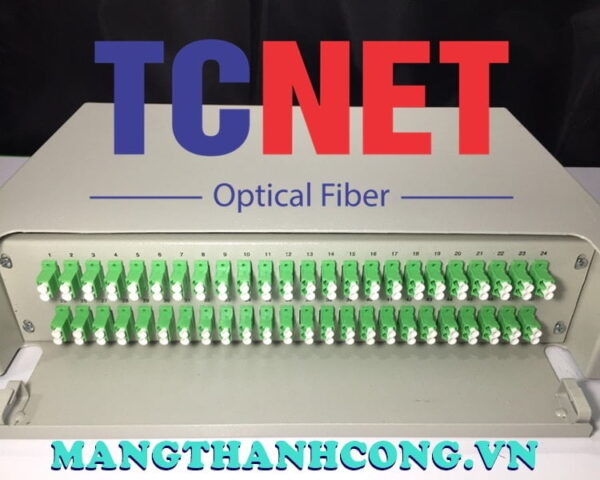 hop phoi quang odf 48fo khay truot gan rack 19 lcapc duplex sm 11