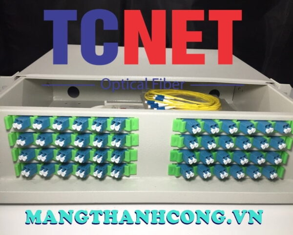 hop phoi quang odf 48fo khay truot gan rack 19 lcupc duplex sm 3