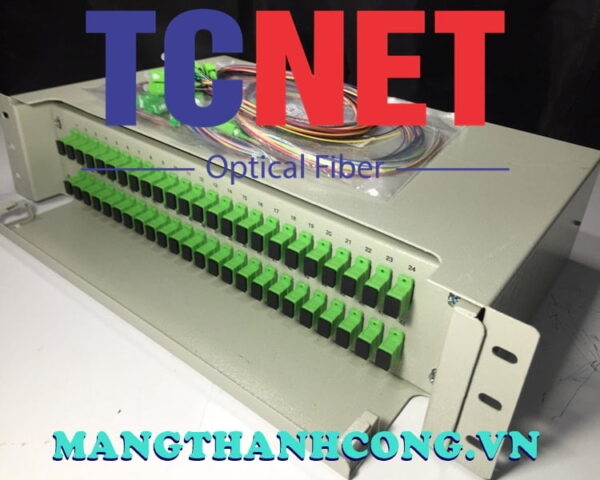 hop phoi quang odf 48fo khay truot gan rack 19 scapc 12 mau sm 11