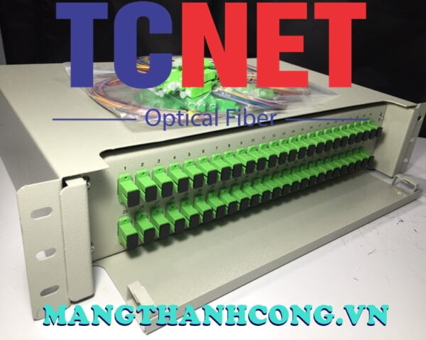 hop phoi quang odf 48fo khay truot gan rack 19 scapc 12 mau sm 13