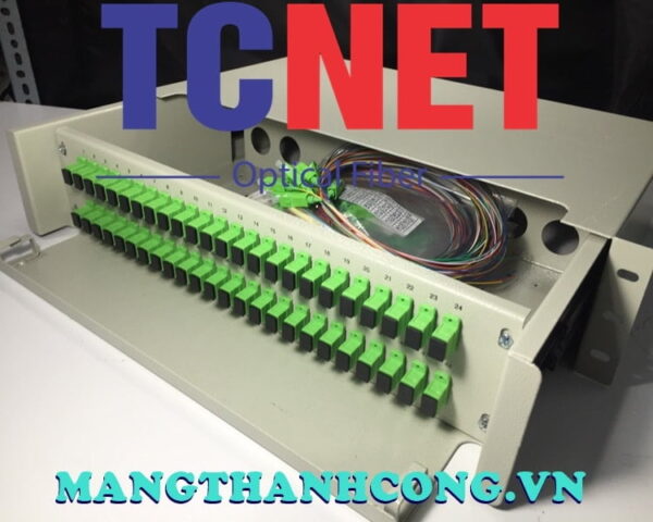 hop phoi quang odf 48fo khay truot gan rack 19 scapc 12 mau sm 8