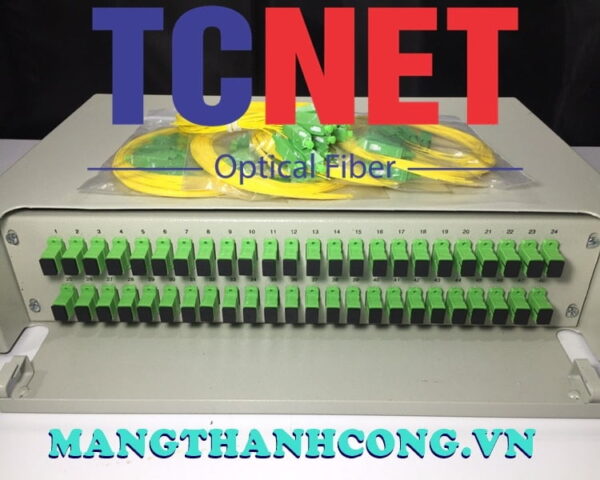 hop phoi quang odf 48fo khay truot gan rack 19 scapc sm 10