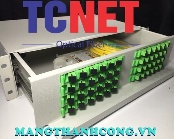 hop phoi quang odf 48fo khay truot gan rack 19 scapc sm
