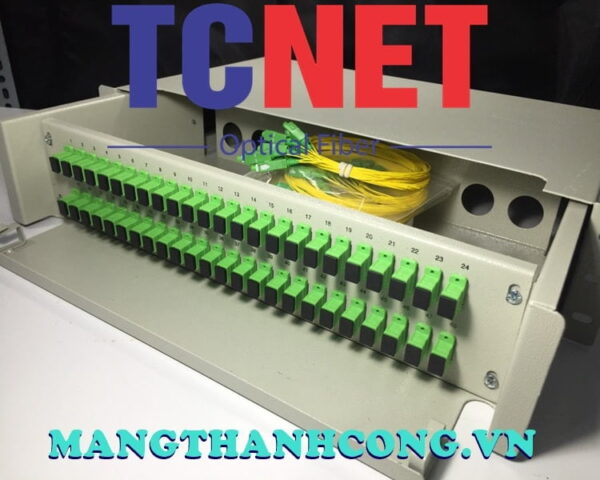 hop phoi quang odf 48fo khay truot gan rack 19 scapc sm 8