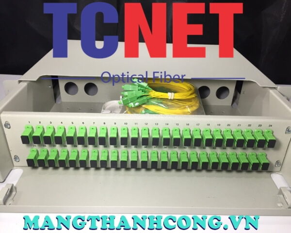 hop phoi quang odf 48fo khay truot gan rack 19 scapc sm 9