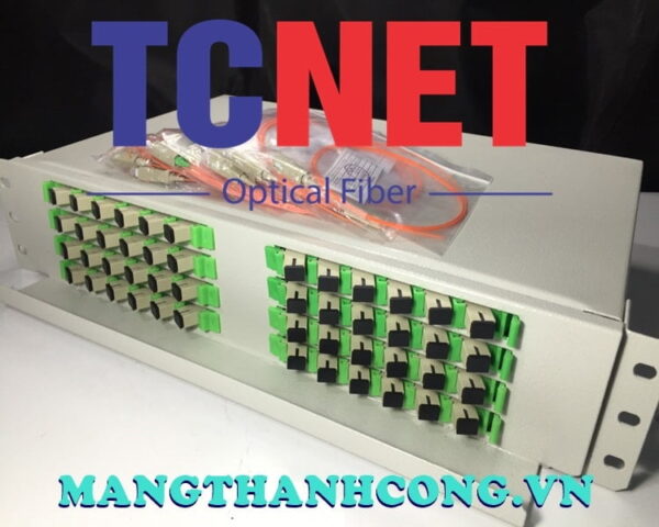 hop phoi quang odf 48fo khay truot gan rack 19 scpc mm 1
