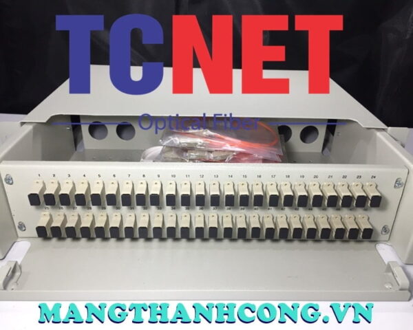 hop phoi quang odf 48fo khay truot gan rack 19 scpc mm 11