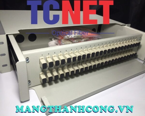 hop phoi quang odf 48fo khay truot gan rack 19 scpc mm 7