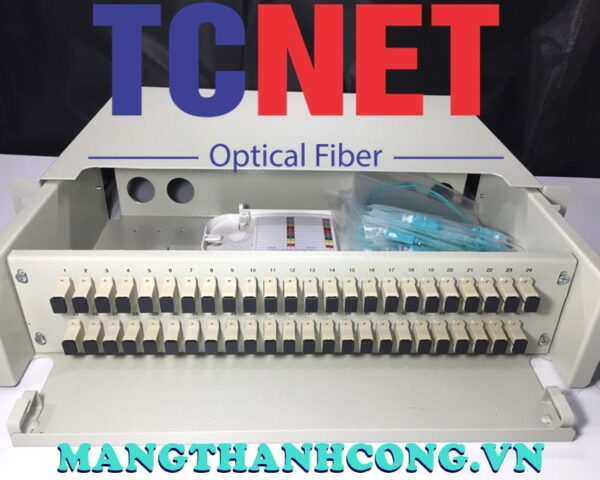 hop phoi quang odf 48fo khay truot gan rack 19 scpc om14