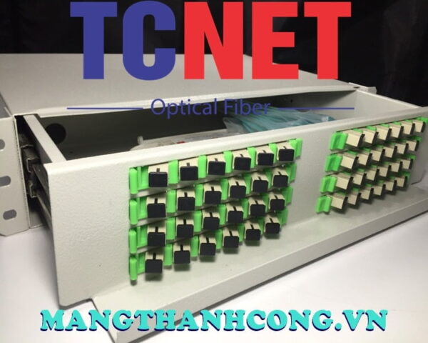 hop phoi quang odf 48fo khay truot gan rack 19 scpc om5