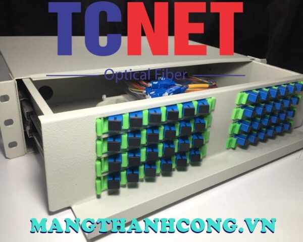 hop phoi quang odf 48fo khay truot gan rack 19 scupc 12 mau sm