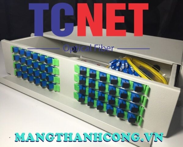 hop phoi quang odf 48fo khay truot gan rack 19 scupc sm