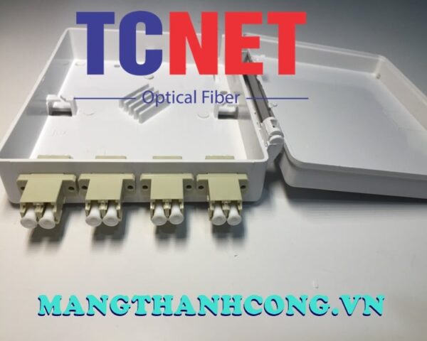hop phoi quang odf 4fo ftth4 lc om2 duplex trang kem 1