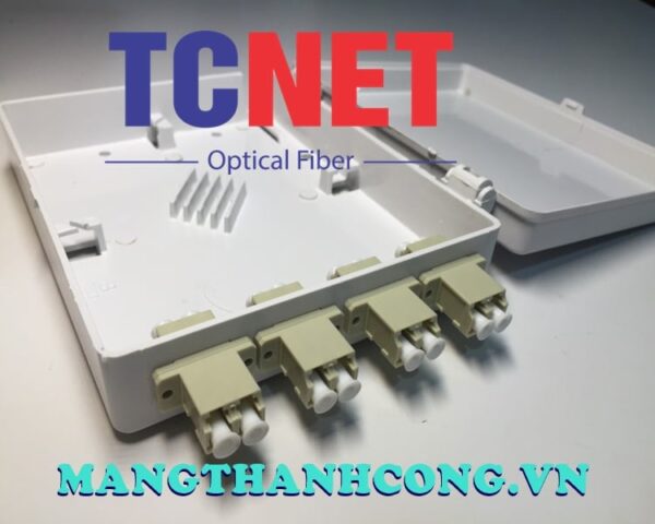 hop phoi quang odf 4fo ftth4 lc om2 duplex trang kem 2