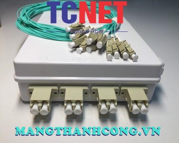 hop phoi quang odf 4fo ftth4 lc om4 duplex trang kem