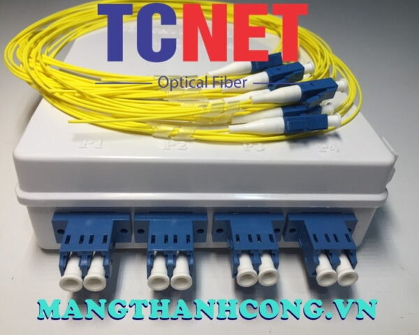 hop phoi quang odf 4fo ftth4 lcupc sm duplex trang kem 3