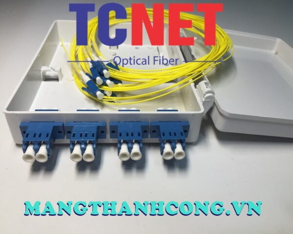 hop phoi quang odf 4fo ftth4 lcupc sm duplex trang kem 4