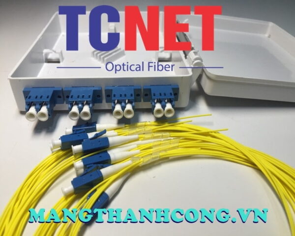 hop phoi quang odf 4fo ftth4 lcupc sm duplex trang kem