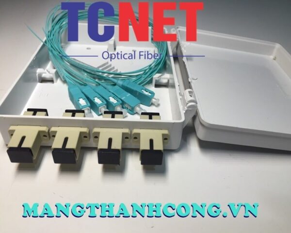 hop phoi quang odf 4fo ftth4 sc om4 simplex trang kem 6