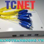 Hộp phối quang ODF 4FO FTTH4 SC/UPC Simplex Khay Giữa Trắng Kem