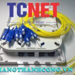 Hộp phối quang ODF 4FO FTTH4 SC/UPC Simplex Khay Giữa Trắng Kem