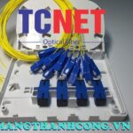Hộp phối quang ODF 4FO FTTH4 SC/UPC Simplex Khay Giữa Trắng Kem