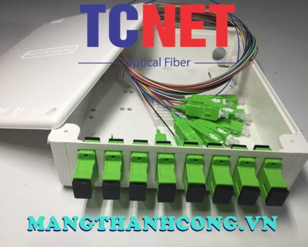 hop phoi quang odf 8fo ftth8 scapc 12 mau simplex trang kem 6