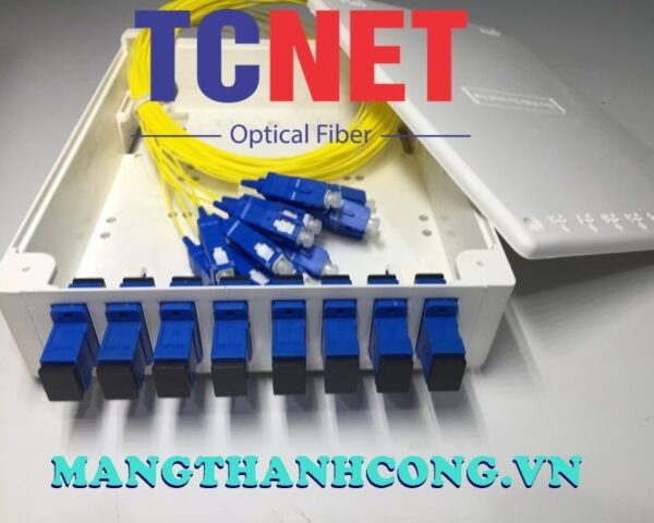 hop phoi quang odf 8fo ftth8 scupc simplex trang kem