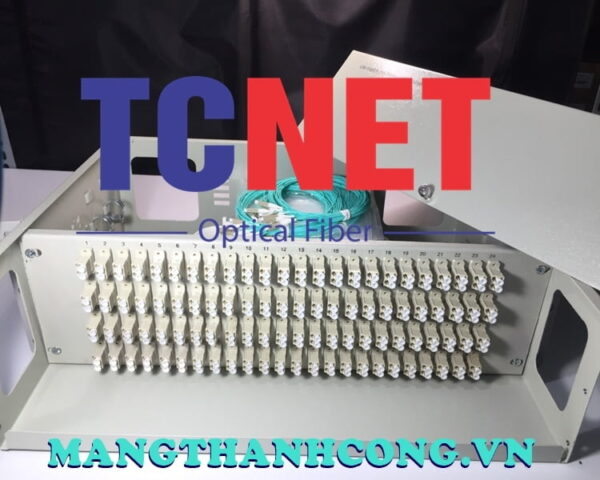 hop phoi quang odf 96fo khay co dinh gan rack 19 lc duplex om4
