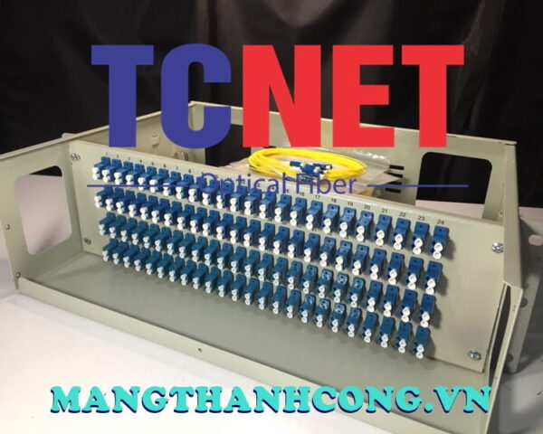 hop phoi quang odf 96fo khay co dinh gan rack 19 lcupc duplex sm 4