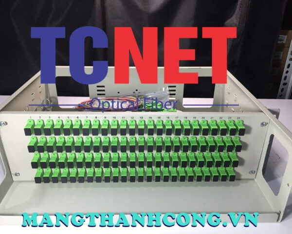 hop phoi quang odf 96fo khay co dinh gan rack 19 scapc 12 mau sm 3