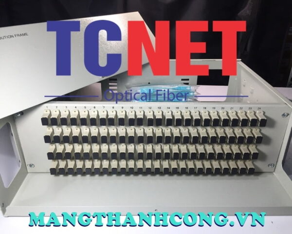 hop phoi quang odf 96fo khay co dinh gan rack 19 scpc om3