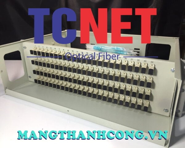 hop phoi quang odf 96fo khay co dinh gan rack 19 scpc om5