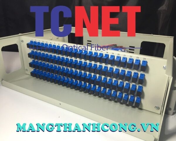 hop phoi quang odf 96fo khay co dinh gan rack 19 scupc 12 mau sm