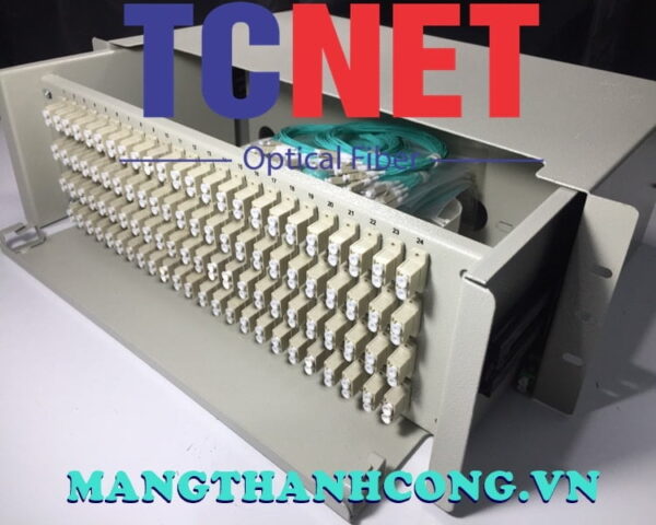 hop phoi quang odf 96fo khay truot gan rack 19 lc duplex om5