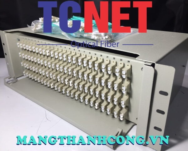 hop phoi quang odf 96fo khay truot gan rack 19 lc duplex om6