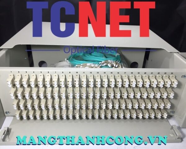 hop phoi quang odf 96fo khay truot gan rack 19 lc duplex om7