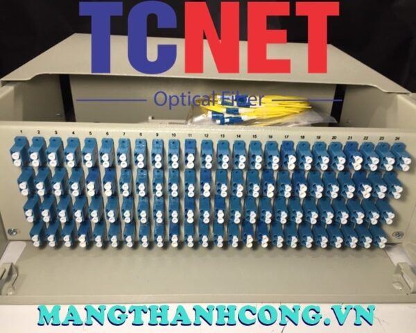 hop phoi quang odf 96fo khay truot gan rack 19 lcupc duplex sm 1