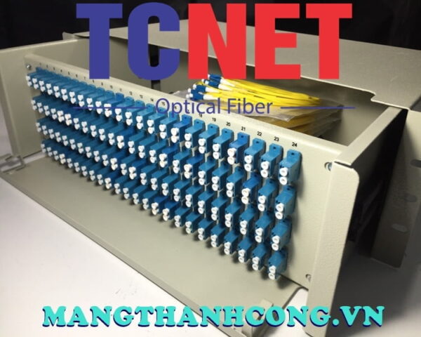 hop phoi quang odf 96fo khay truot gan rack 19 lcupc duplex sm 2