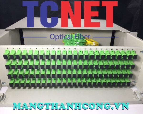 hop phoi quang odf 96fo khay truot gan rack 19 scapc sm 2