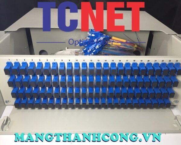 hop phoi quang odf 96fo khay truot gan rack 19 scupc 12 mau sm