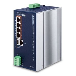 Industrial Renewable Energy 4 Port 10/100/1000T 802.3at PoE+ Managed Ethernet Switch - BSP-360