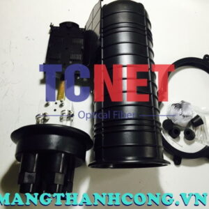 Măng xông mũ chụp cơ khí cáp quang 24FO chuôi vặn 2 cổng in 2 cổng out