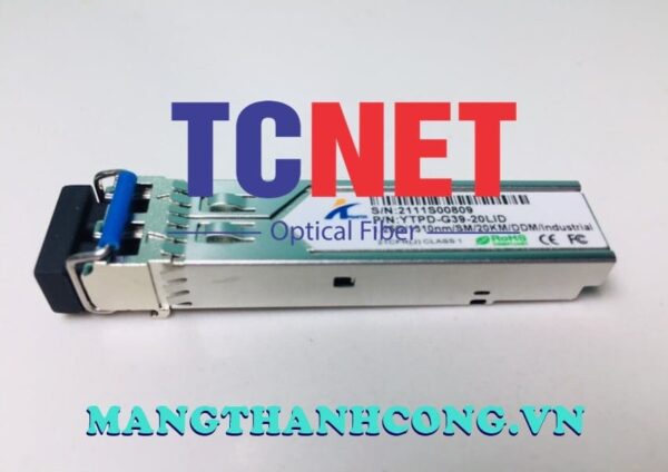module quang cong nghiep wintop ytpd g39 20lid sfp 1.25gbps 2 soi quang 20km 1310nm ddm 4