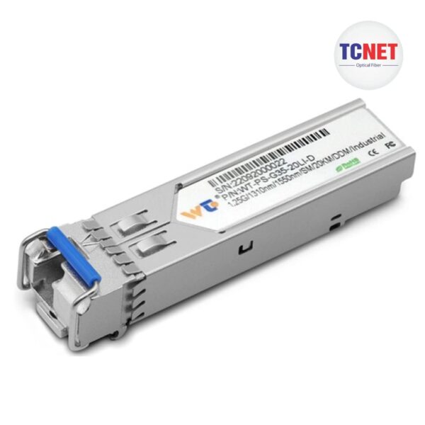 module quang cong nghiep wintop ytps g35 20lid sfp 1.25gbps 1 soi quang 20km txrx 13101550nm ddm