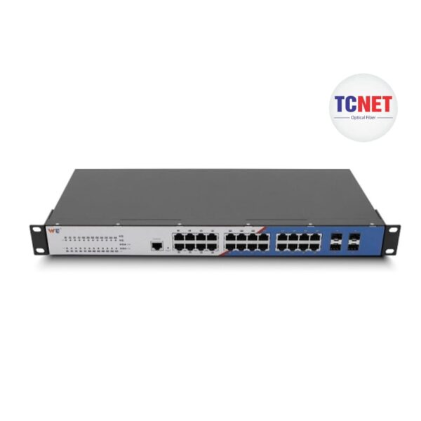 switch cong nghiep wintop yt cm3728 4wf24gt switch cong nghiep layer 3 24 cong 101001000base t 4 cong 10gbase x sfp co quan ly