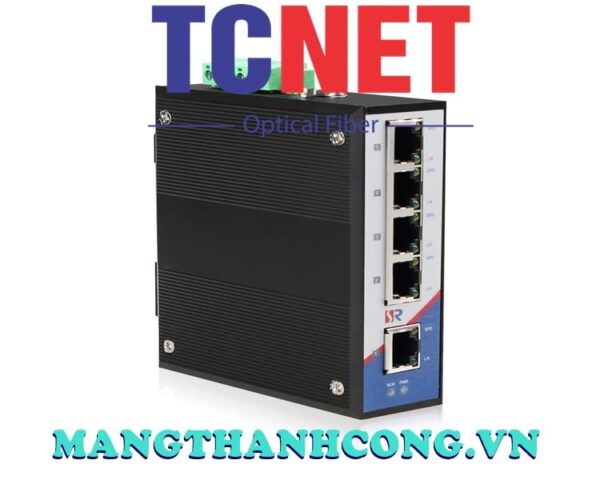 switch cong nghiep wintop yt rs205 5gt switch cong nghiep 5 cong 101001000base tx gan din nguon dc1875v 1